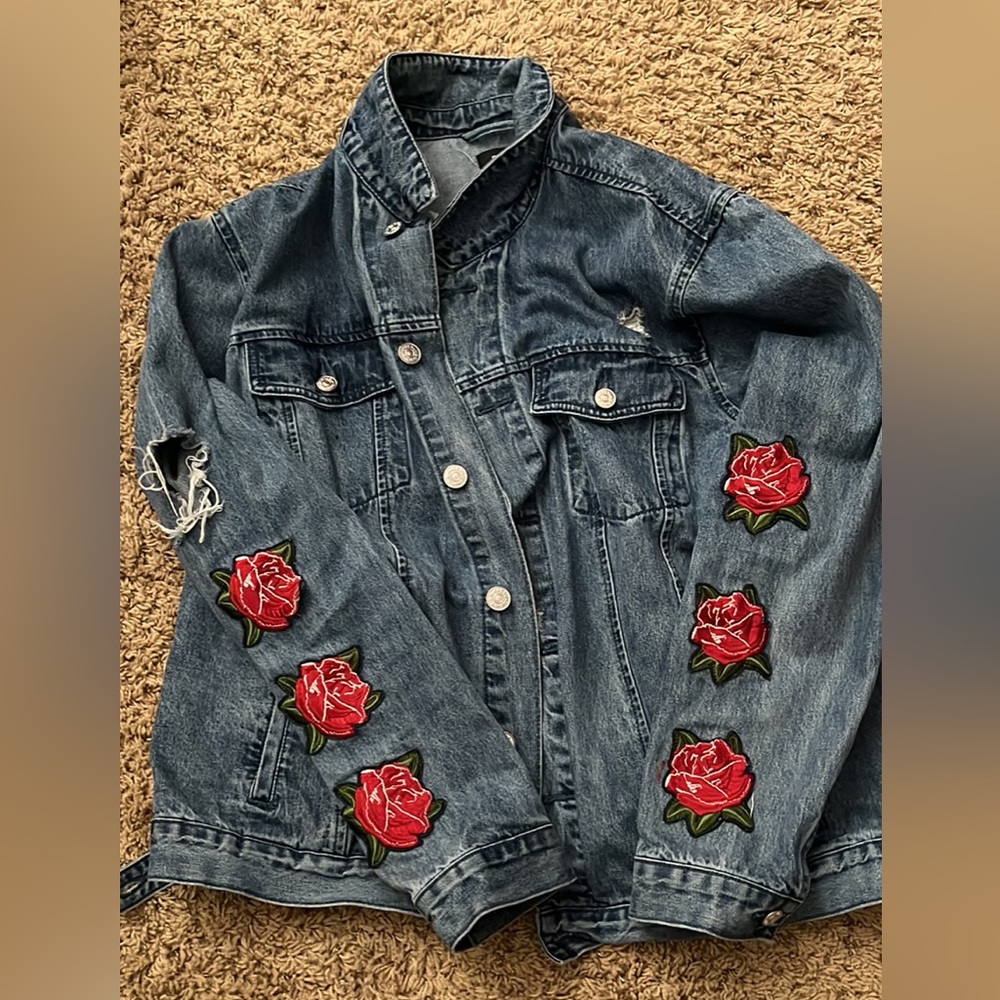Rose pedal Jean jacket